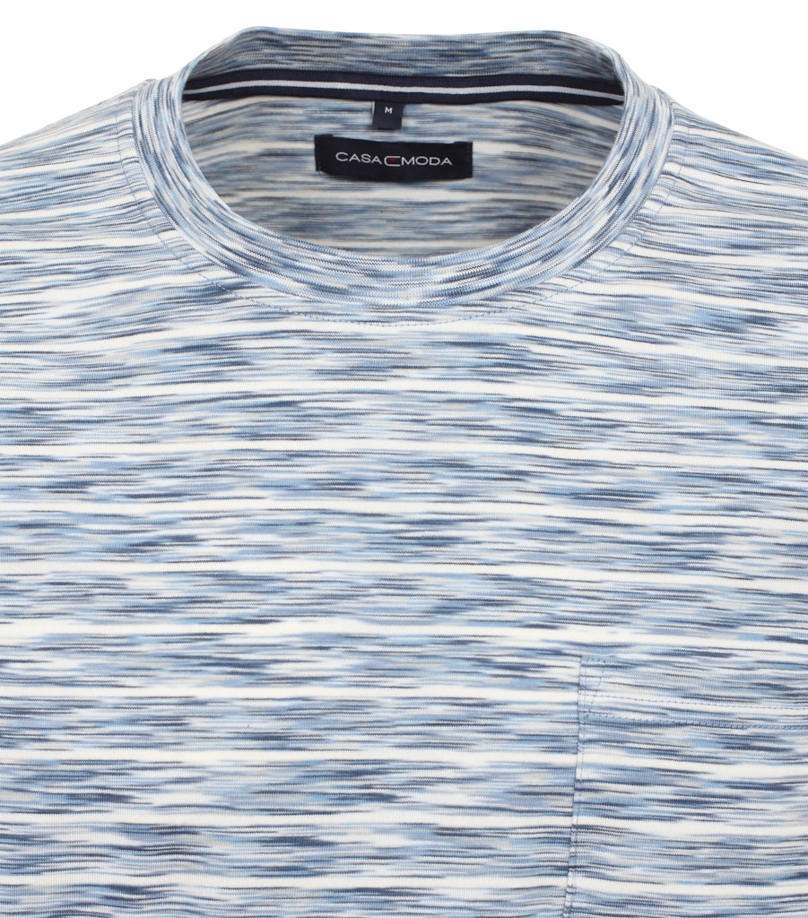 Casa Moda Herren T-Shirts kurz Aqua Bis Pe