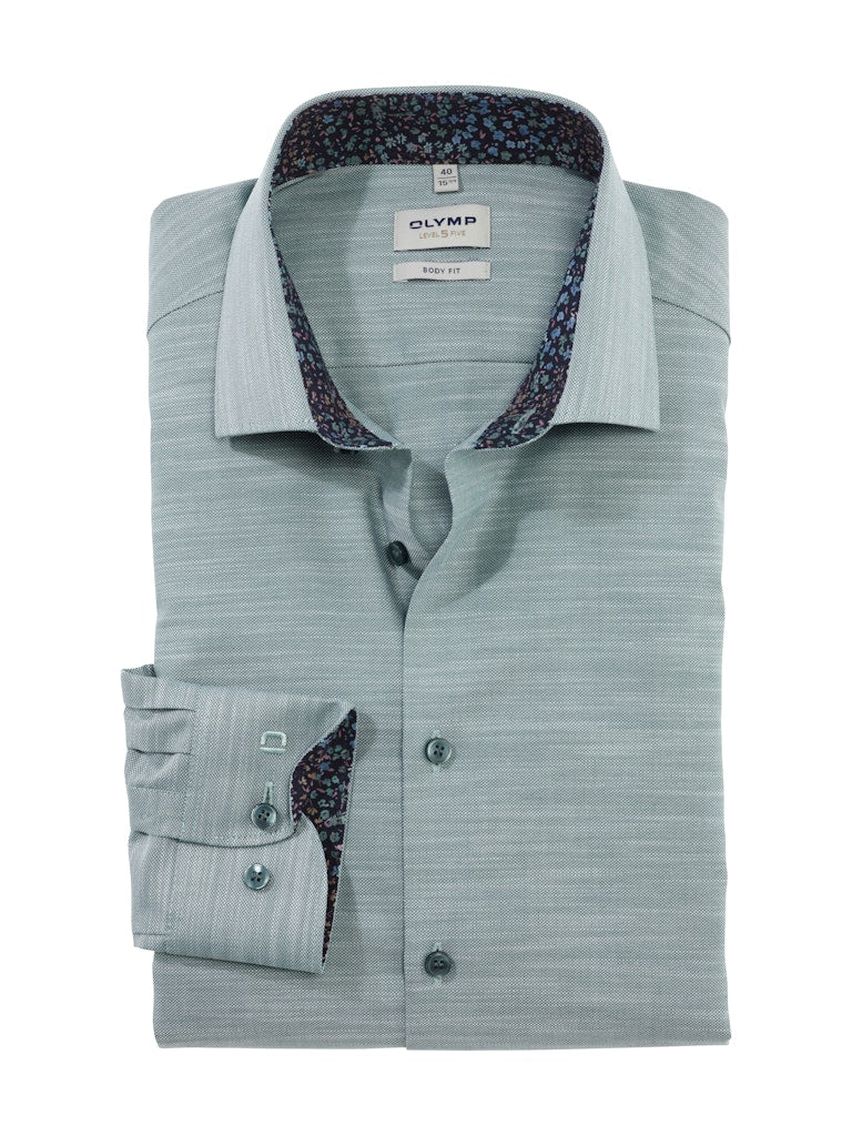 Olymp Herren Hemden lang  Grün