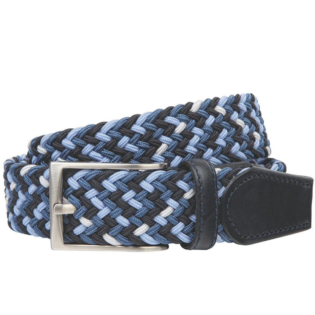 LINDENMANN Herren Gürtel Blau-Dbl-Weiaÿ