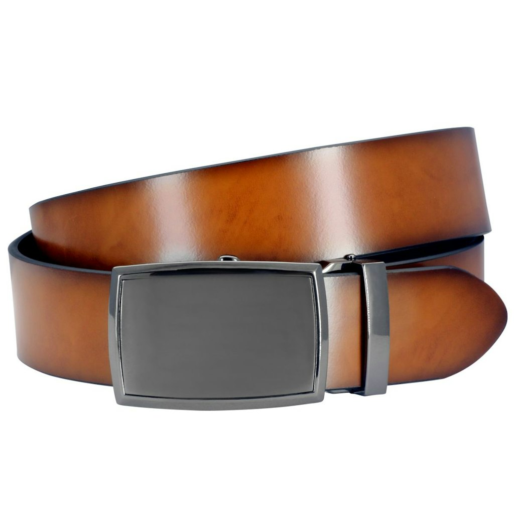 LINDENMANN Herren Gürtel Cognac