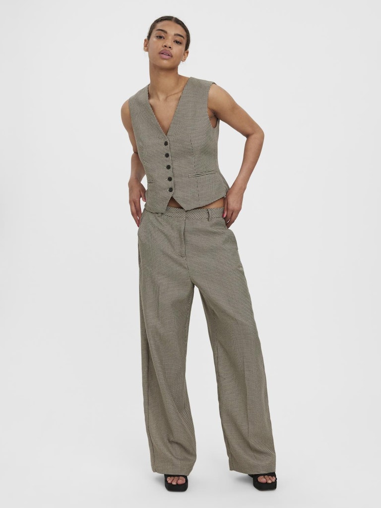 Vero Moda Damen Hosen Coffee Bean/Oat
