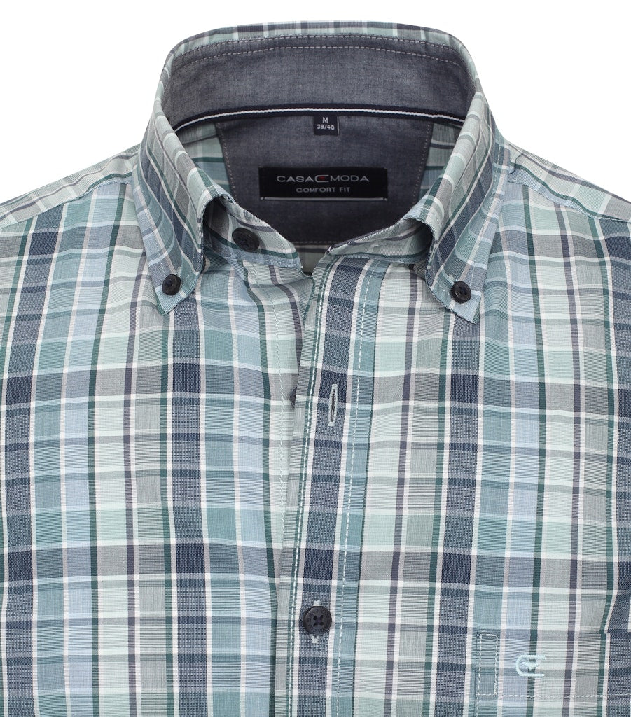 Casa Moda Herren Hemden kurz Aqua Bis Pe