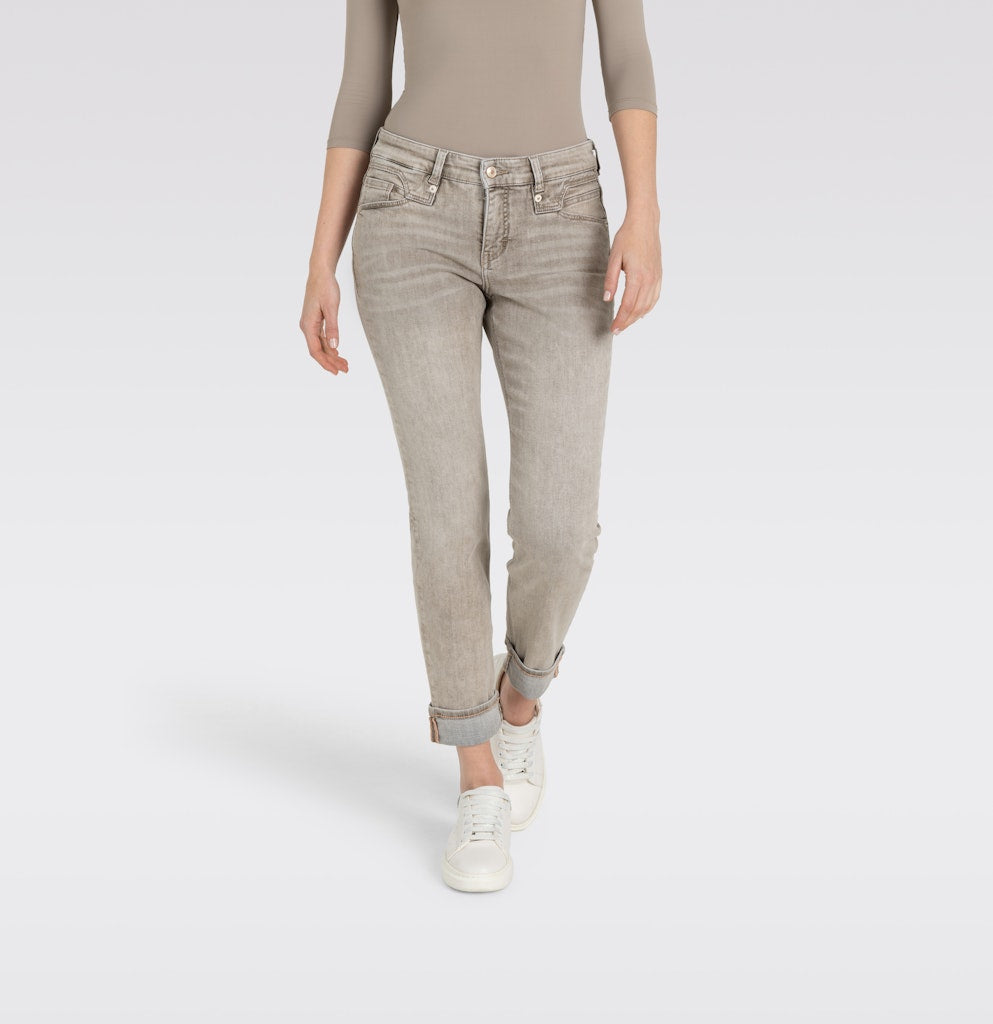 Mac Damen Jeans Beige Colored W