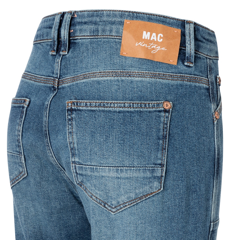 Mac Damen Jeans Mid Blue Chic W