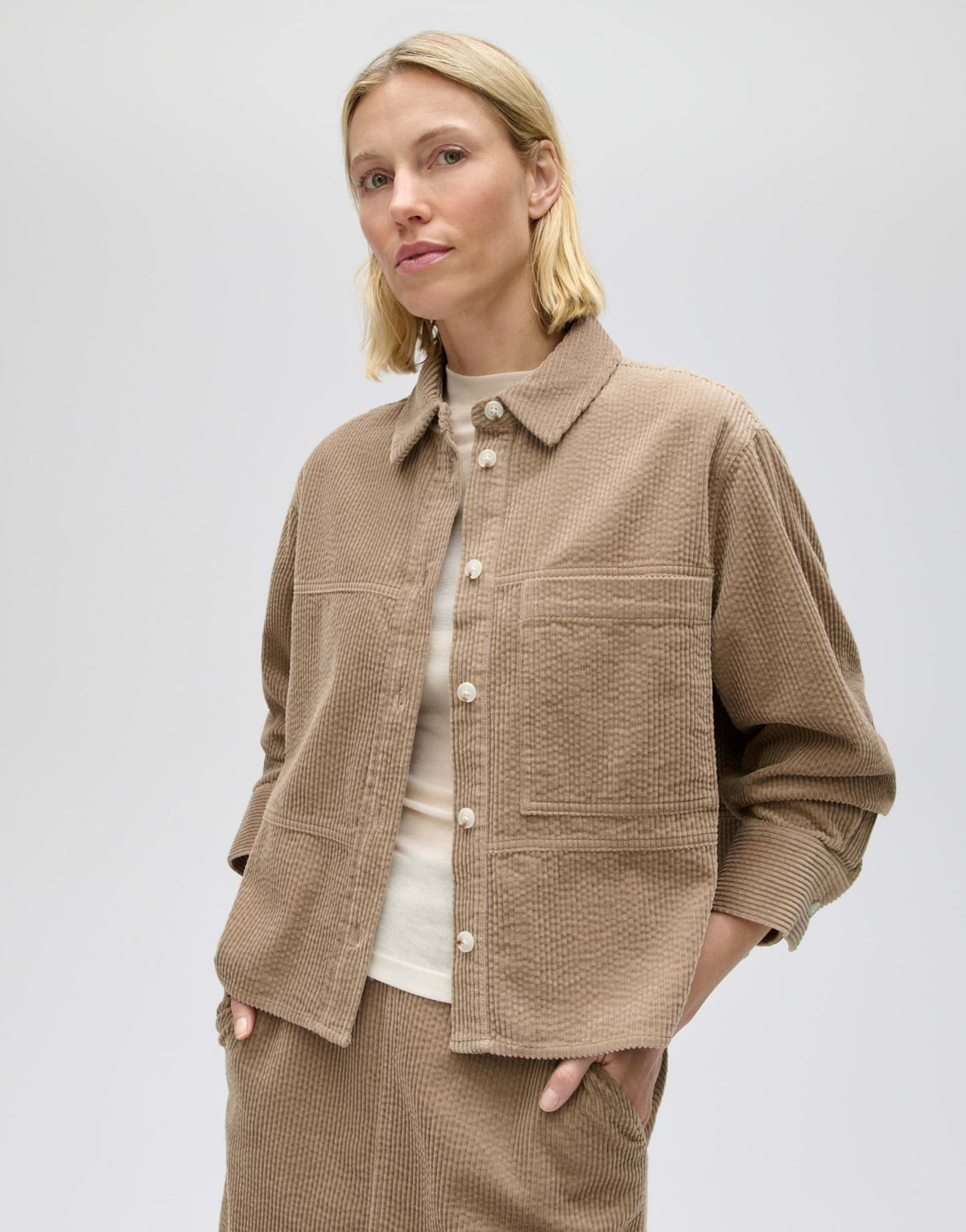 Opus Damen Blusen Light Mocca