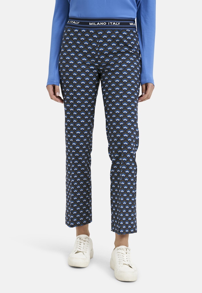 Milano Damen Hosen Navy Print
