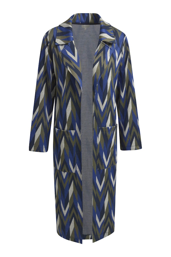 Milano Damen Strickjacken Navy Print