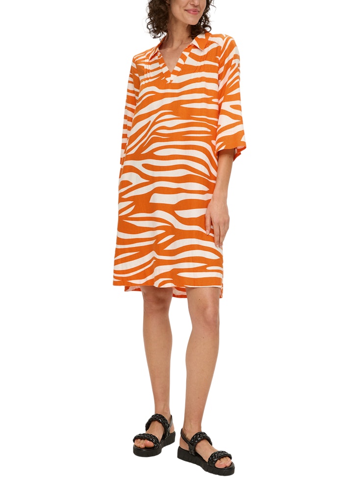 S. Oliver red Damen Kleider Orange
