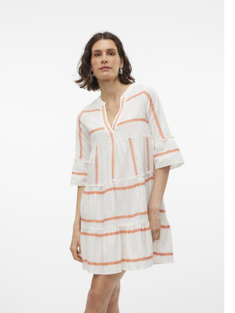 Vero Moda Damen Kleider Snow White/Pink