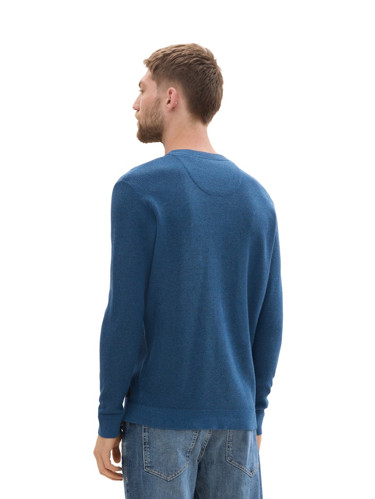 Tom Tailor Herren Pullover Dark Teal Melan
