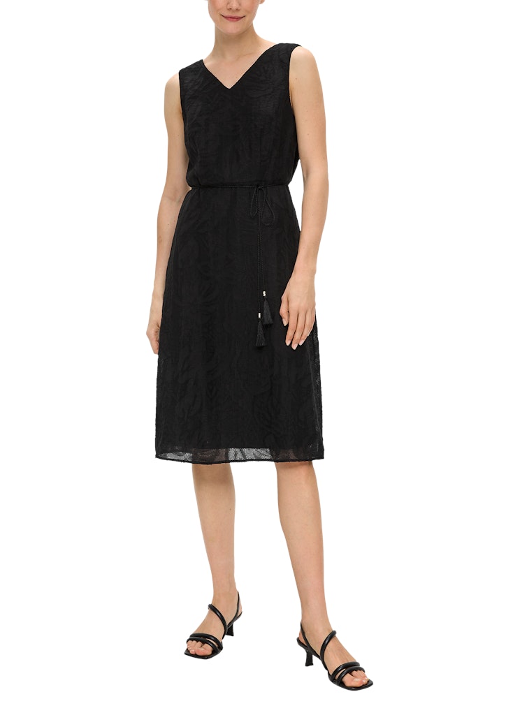S. Oliver black Damen Kleider Grey/Black