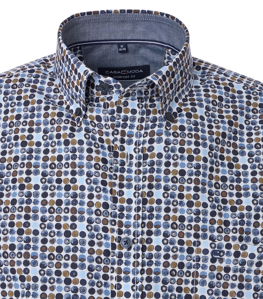 Casa Moda Herren Hemden kurz Blau