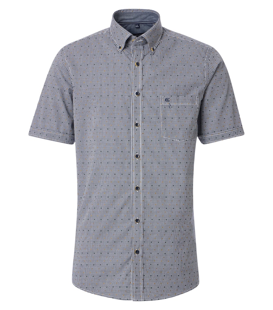 Casa Moda Herren Hemden kurz Blau