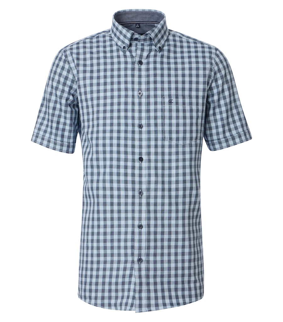 Casa Moda Herren Hemden kurz Blau