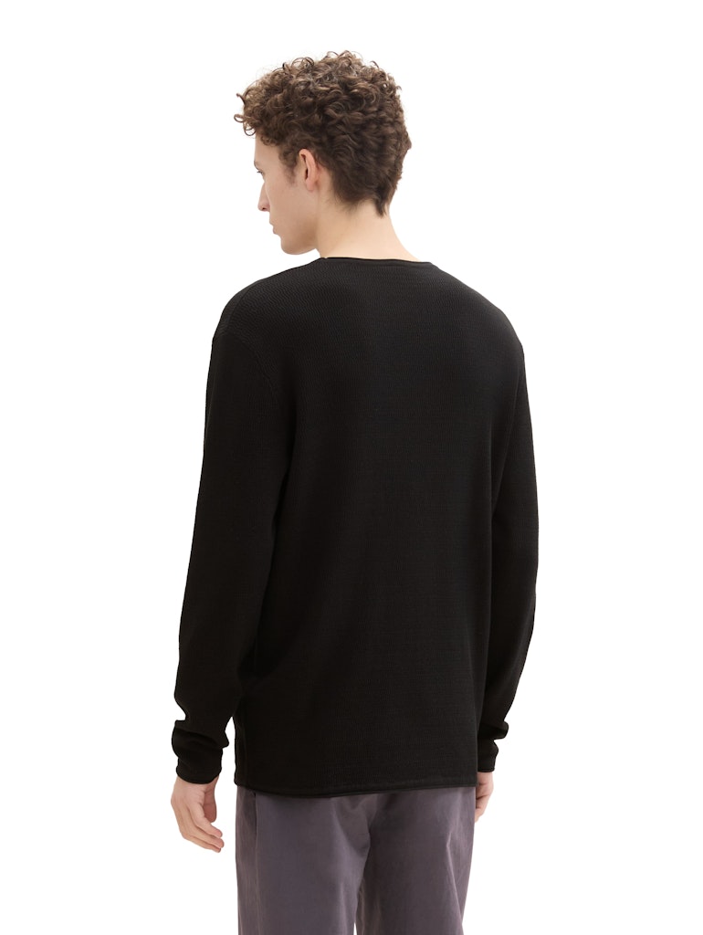 Tom Tailor denim Herren Pullover Black