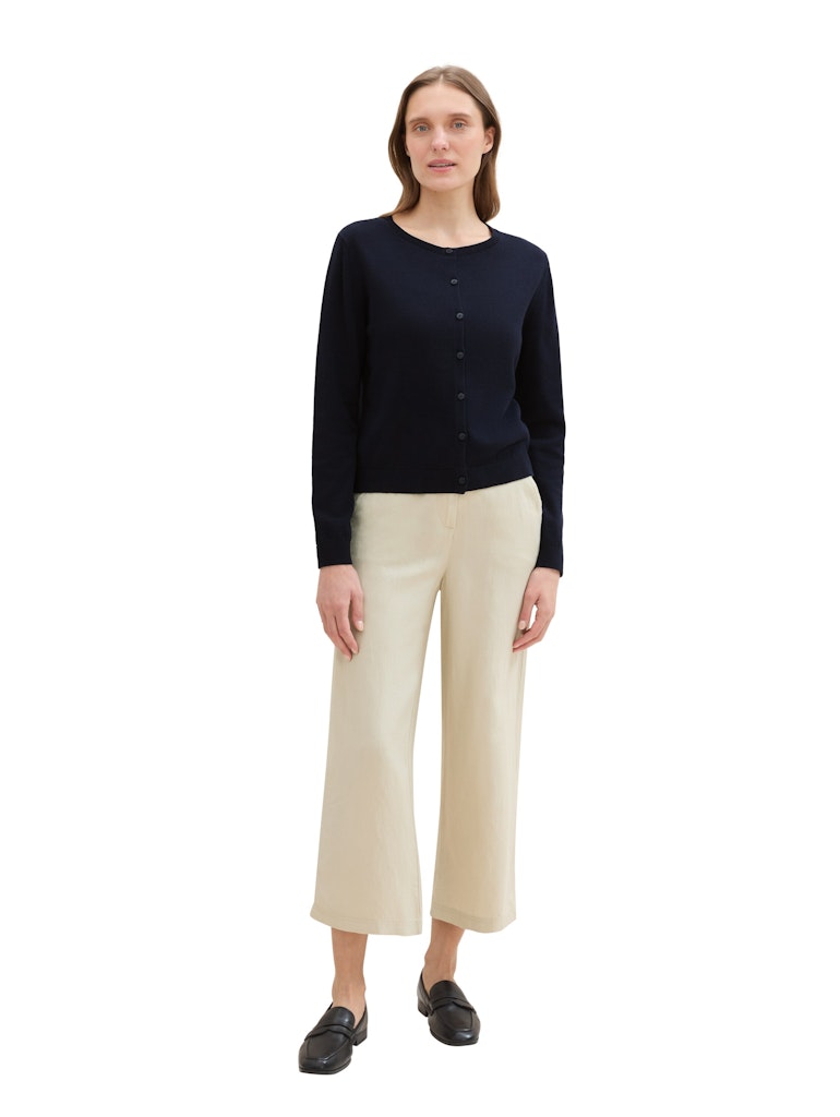 Tom Tailor Damen Strickjacken Sky Captain Blu