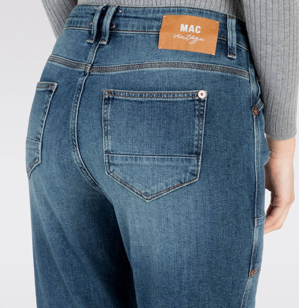 Mac Damen Jeans Mid Blue Chic W