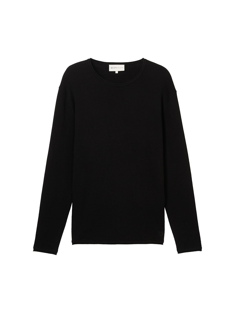 Tom Tailor denim Herren Pullover Black