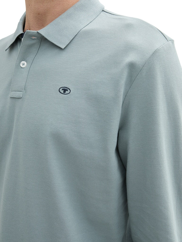 Tom Tailor Herren Polo-Shirts Grey Mint
