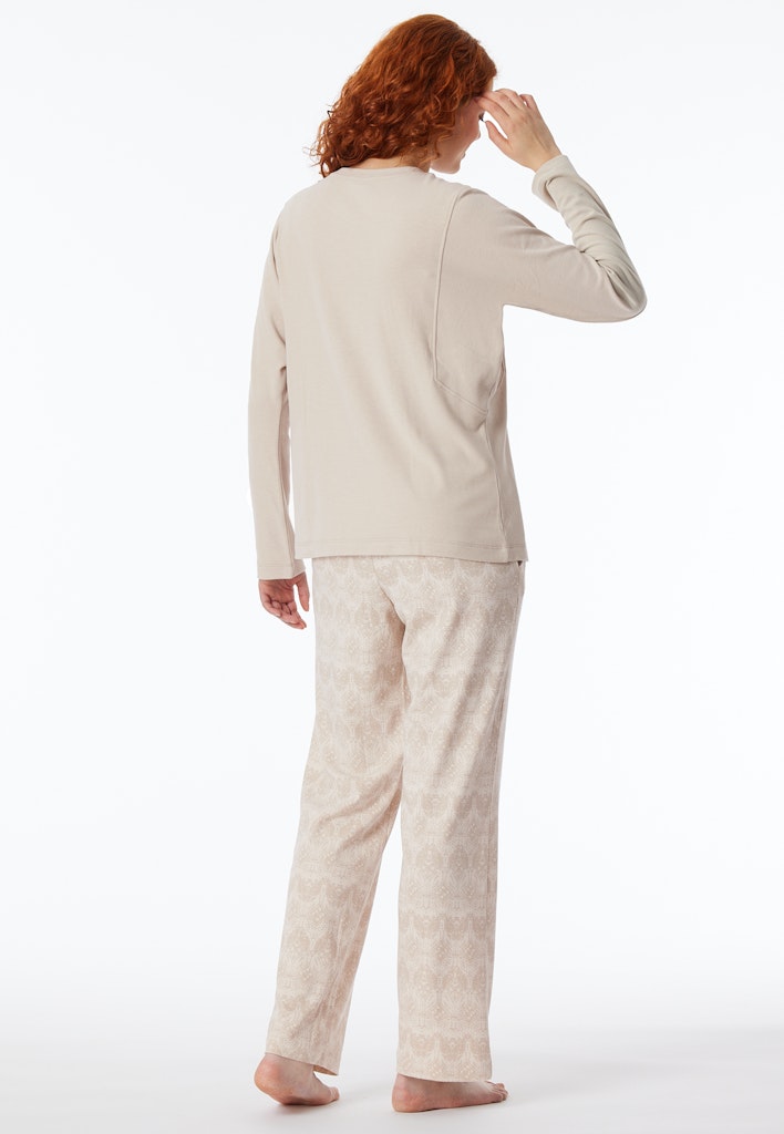 Schiesser Schlafanzug Beige