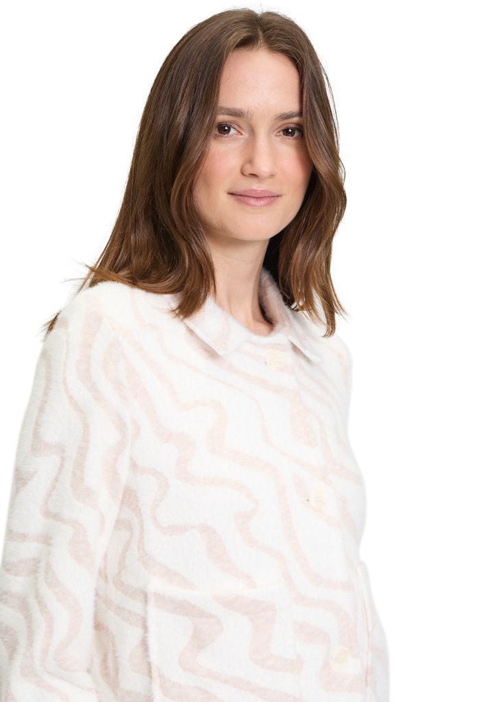 Betty & Co Damen Strickjacken Nature/Cream