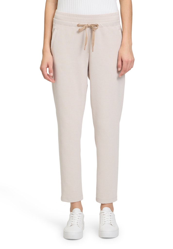 Betty & Co Damen Hosen Taupe/Cream