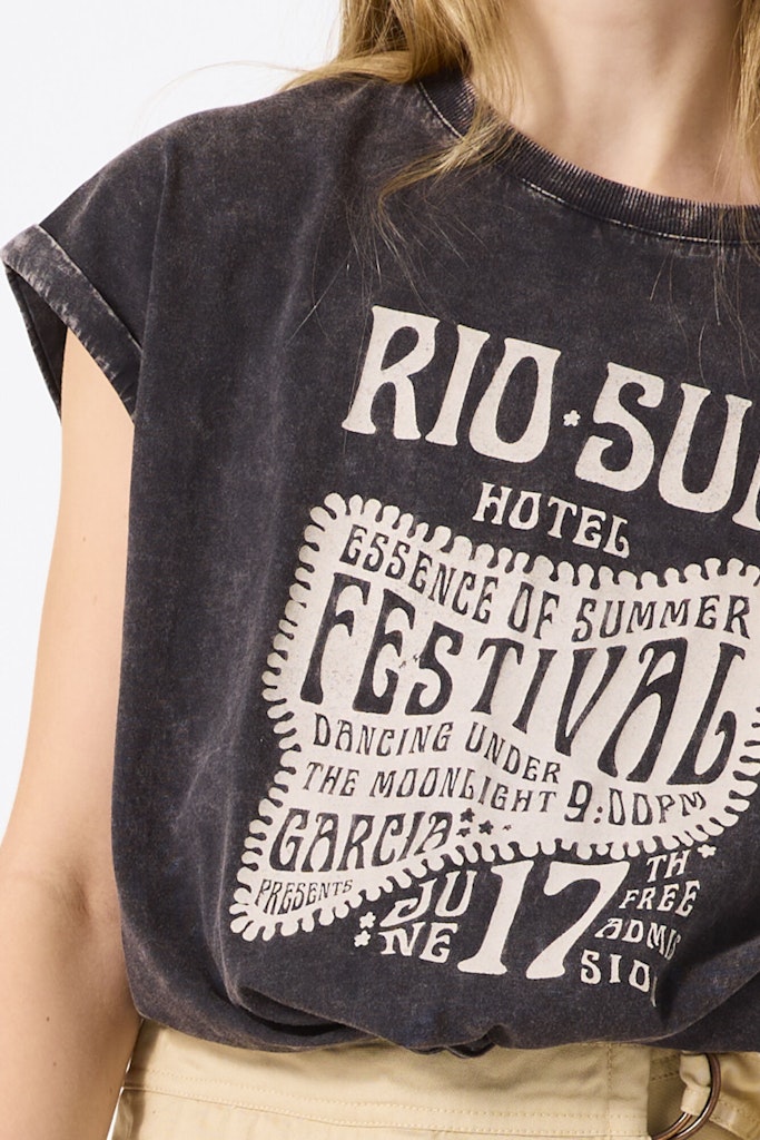 Garcia Mädchen T-Shirts & Tops Dark Grey