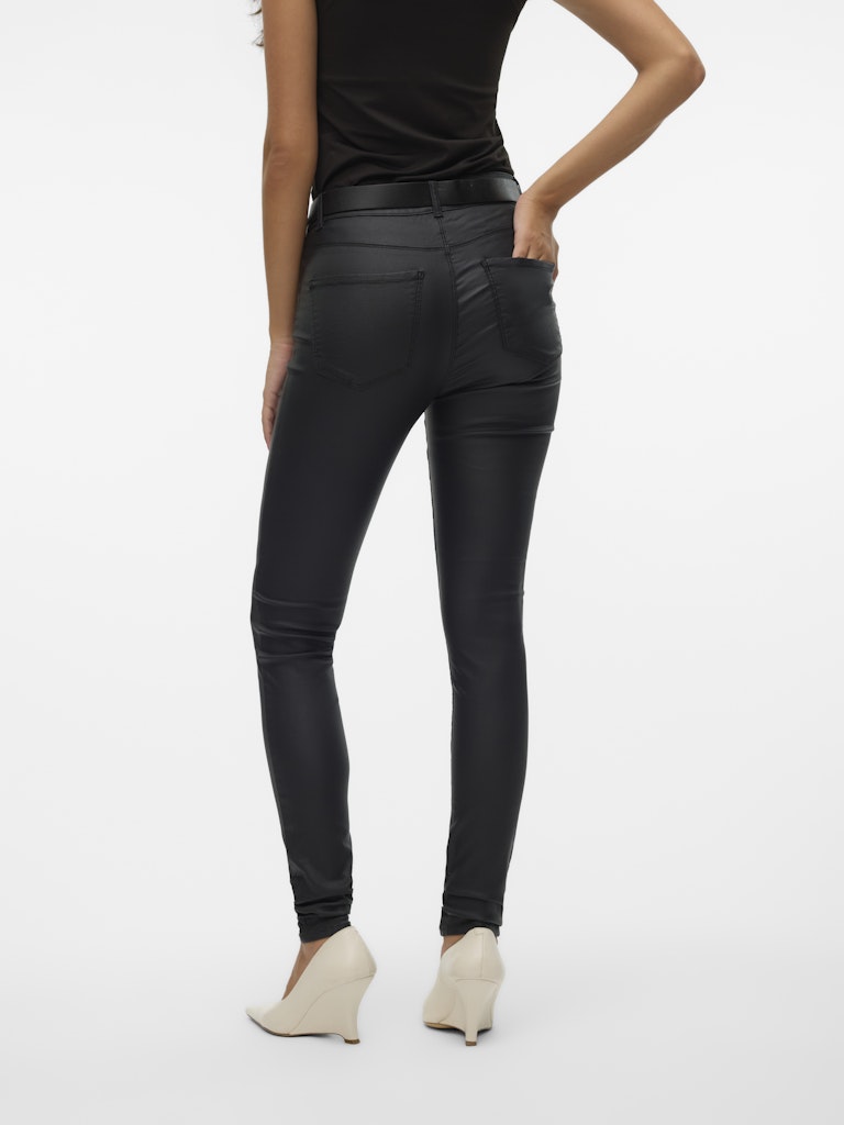 Vero Moda Damen Hosen Black/Coated