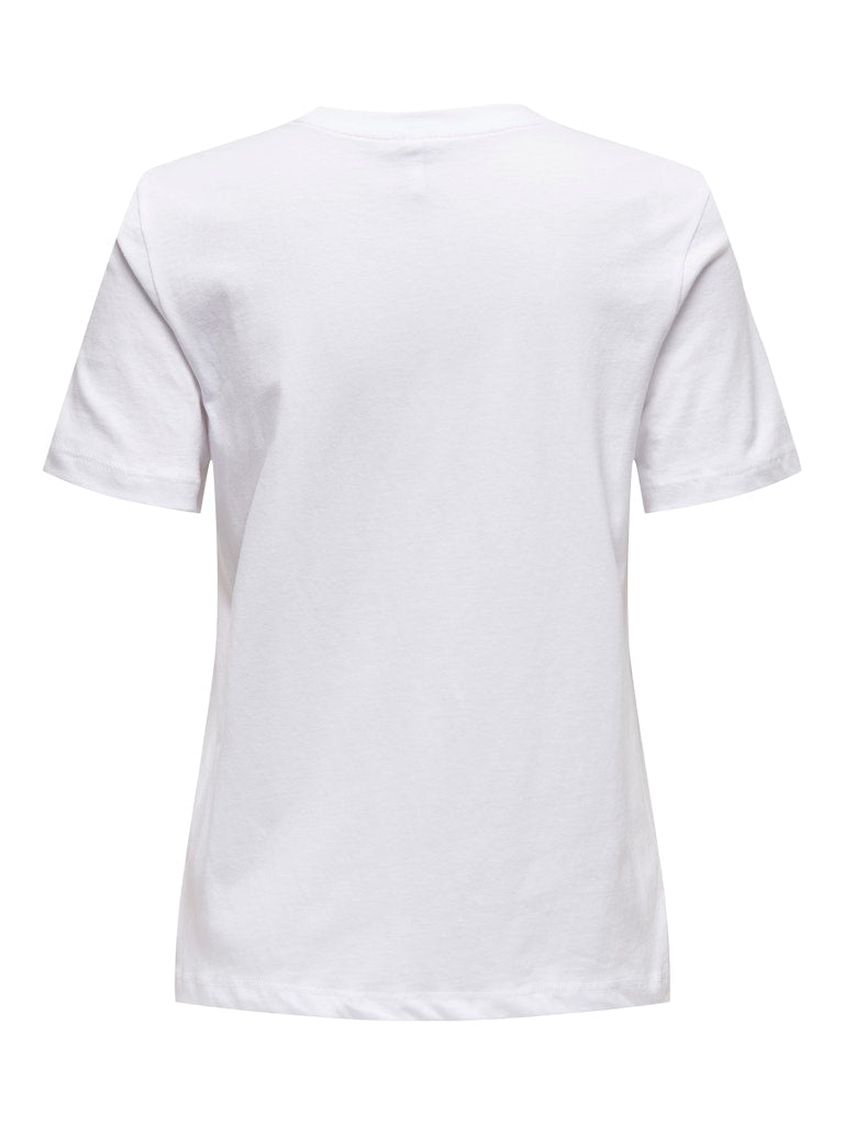 Only Damen T-Shirts Bright White/Le