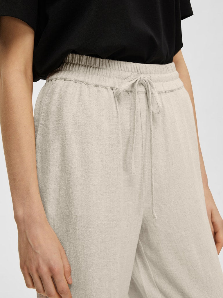 Selected Femme Damen Hosen Sandshell