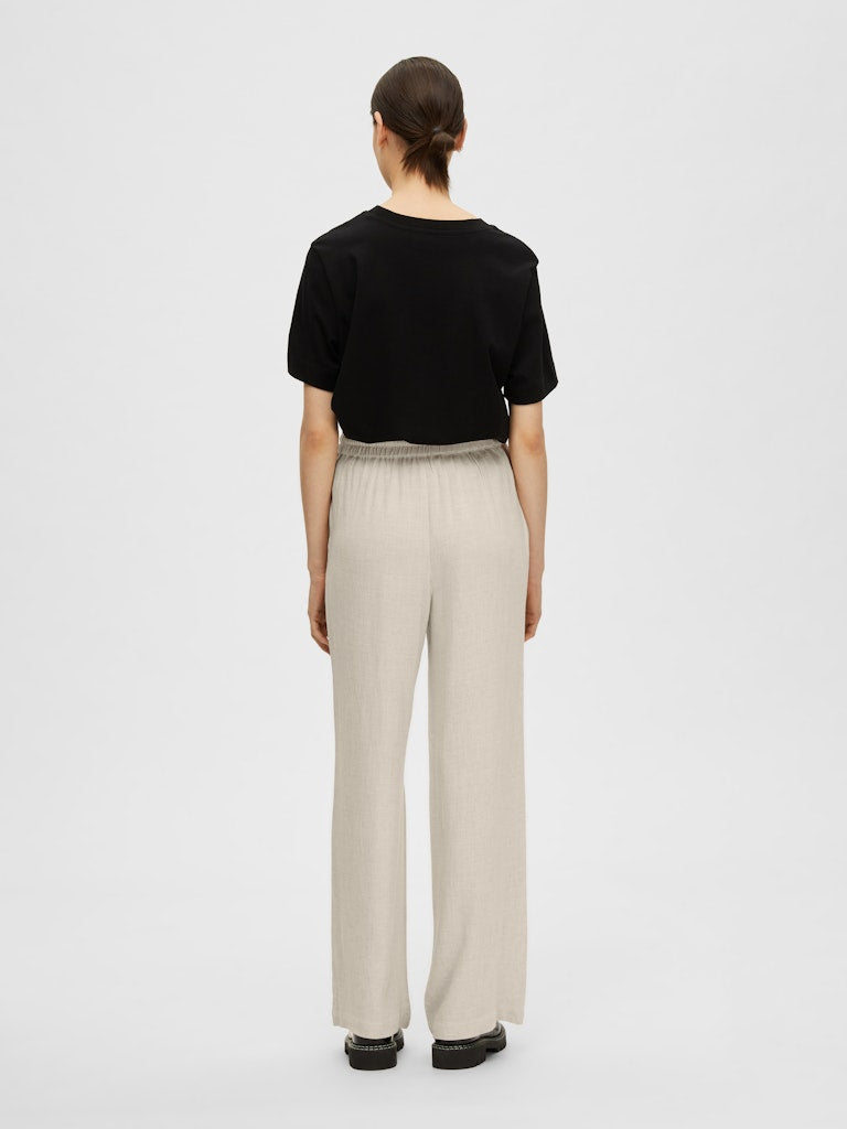 Selected Femme Damen Hosen Sandshell
