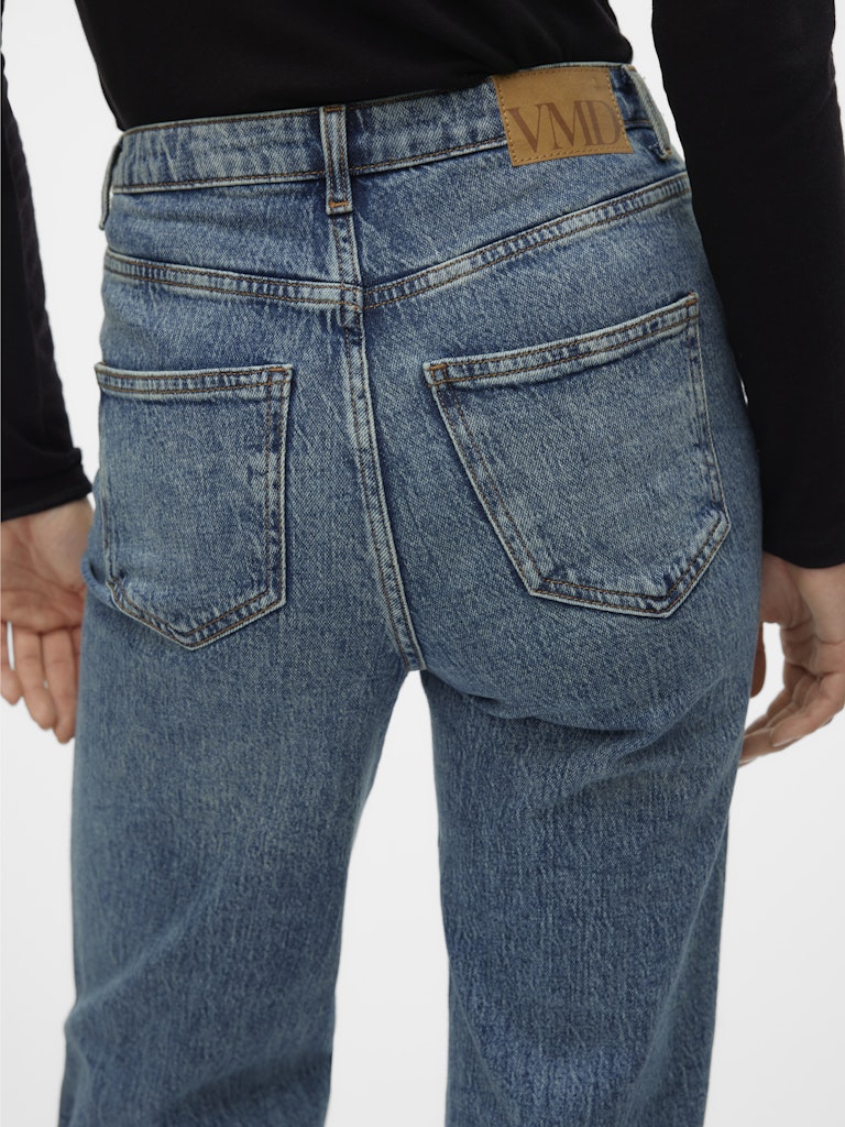 Vero Moda Damen Jeans Medium Blue Den
