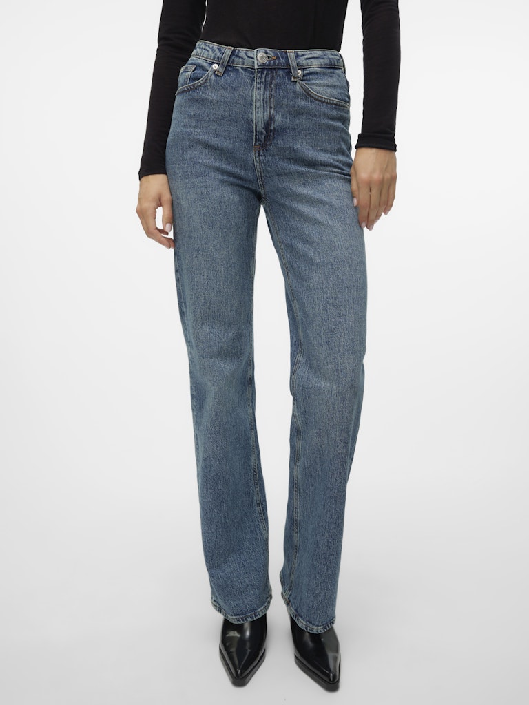 Vero Moda Damen Jeans Medium Blue Den