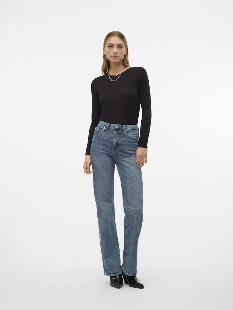 Vero Moda Damen Jeans Medium Blue Den