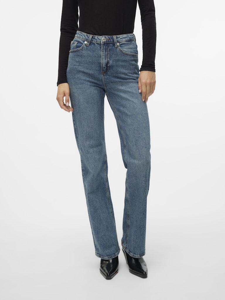 Vero Moda Damen Jeans Medium Blue Den