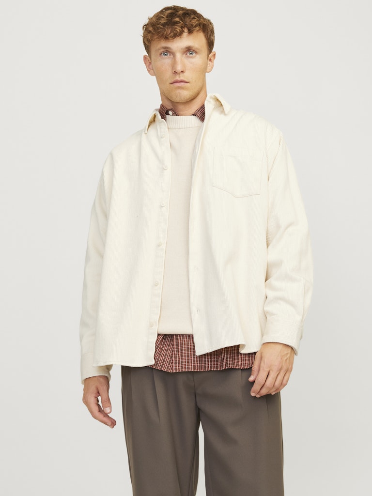 Jack & Jones Herren Hemden lang Antique White