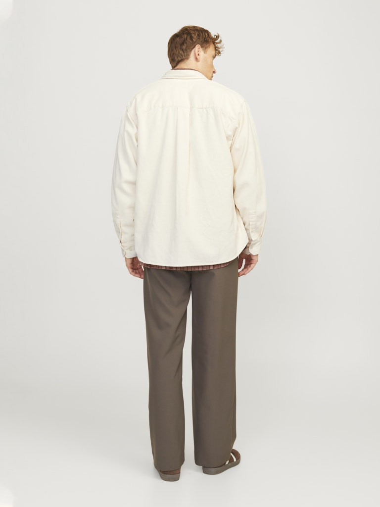 Jack & Jones Herren Hemden lang Antique White