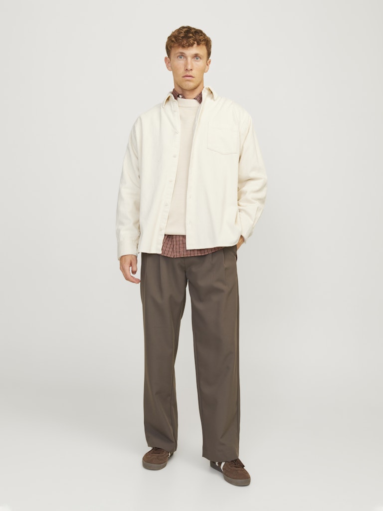 Jack & Jones Herren Hemden lang Antique White
