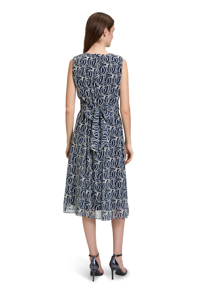 Betty & Co Damen Kleider Nature/Dark Blu