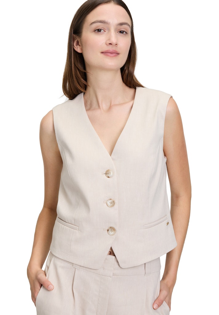 Betty & Co Damen Indoorwesten Dark Cream Mela