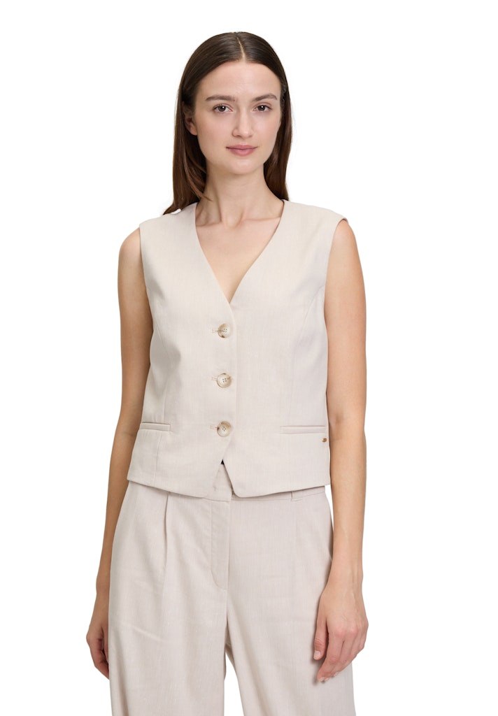 Betty & Co Damen Indoorwesten Dark Cream Mela