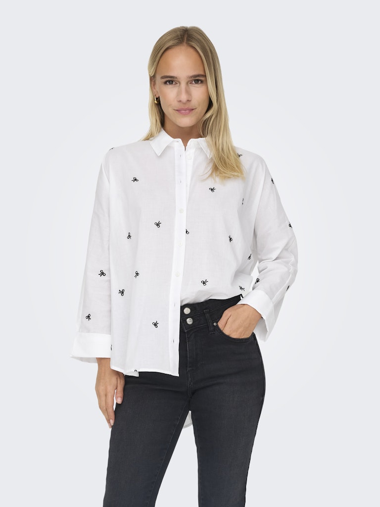Only Damen Blusen Bright White/Bl