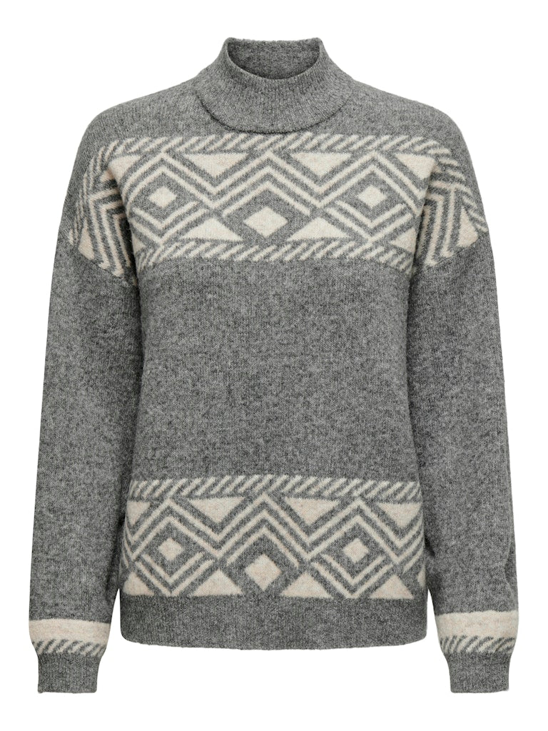 only Damen Pullover Medium Grey Mel