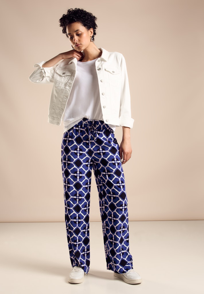 Street One Damen Hosen  Violet Bl