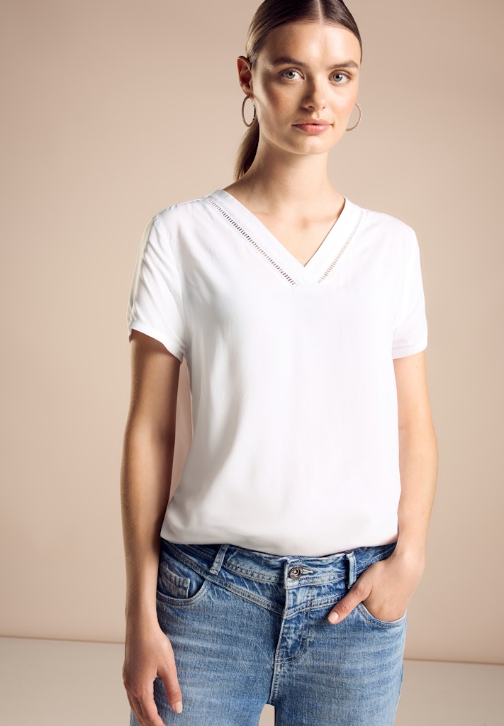 Street One Damen Blusen White