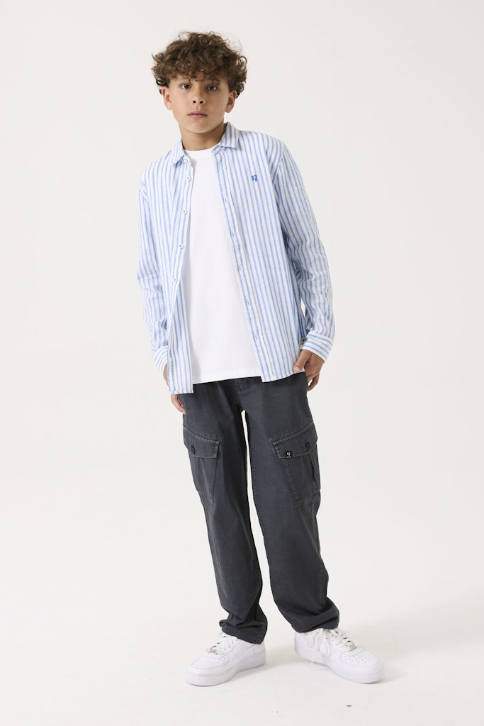 Garcia Jungen Hemden Stripe Blue
