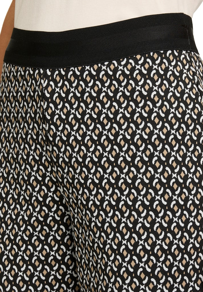 Cartoon Damen Leggings Black/Camel