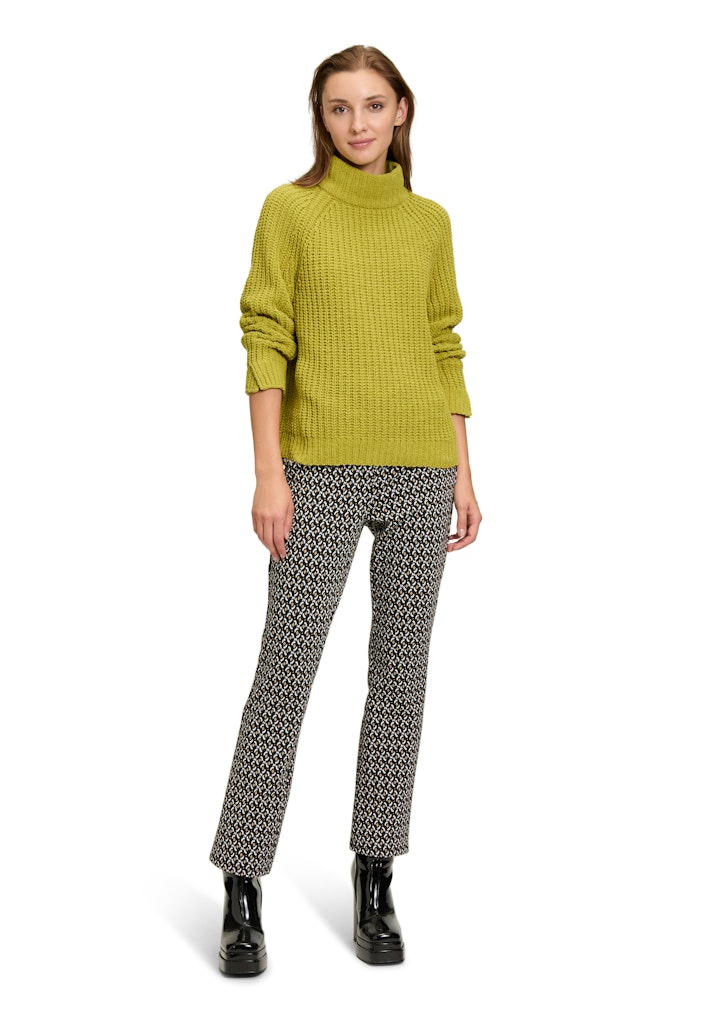 Cartoon Damen Leggings Black/Camel