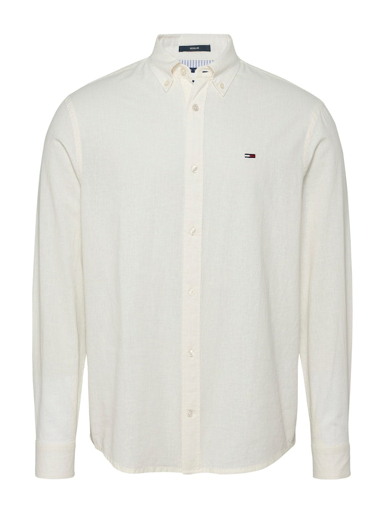 Tommy Jeans Herren T-Shirts lang Ybl White