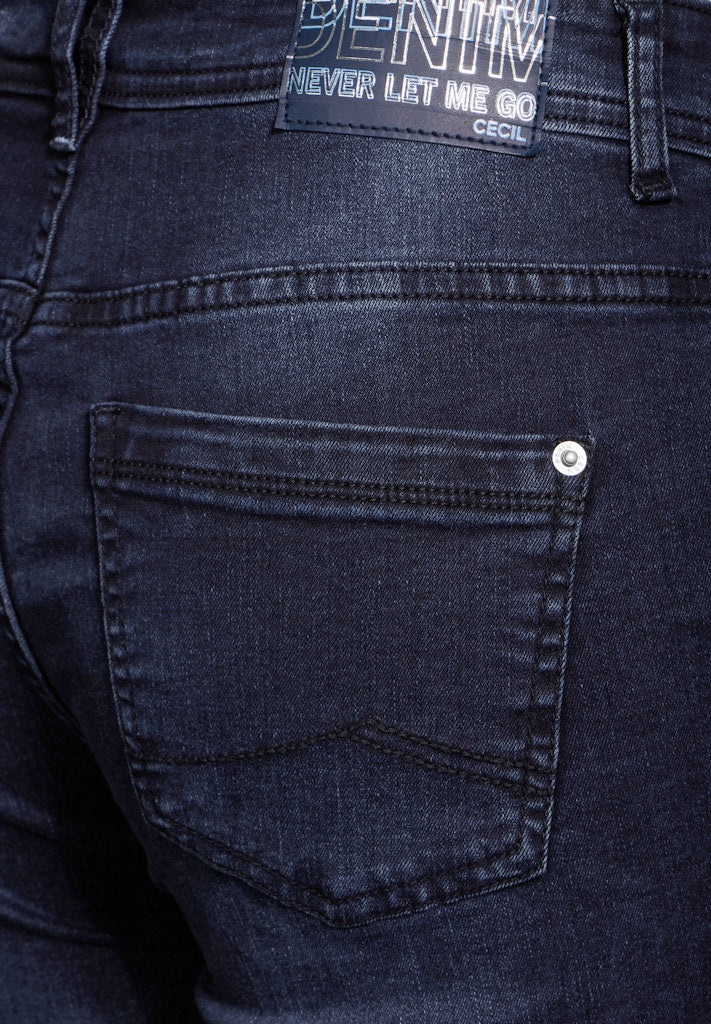 Cecil Damen Hosen Blue Blac